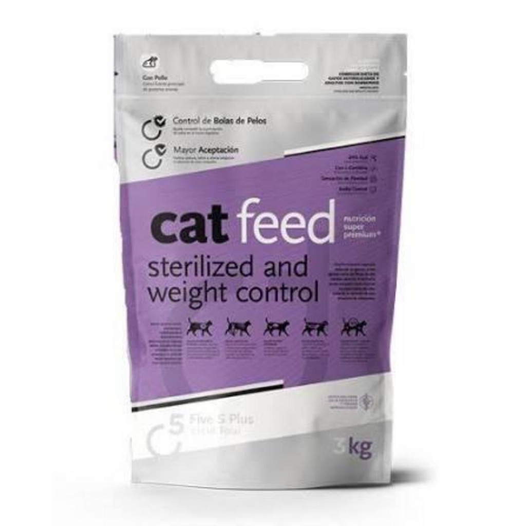 CATFEED Gato Esterilizado + Control Peso x 3 kg