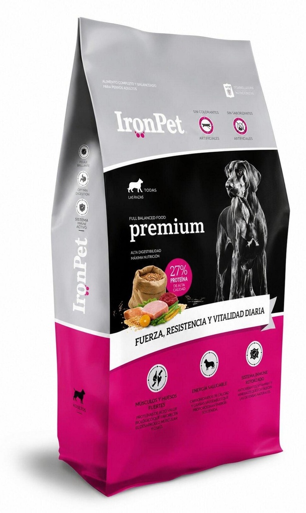 IRON Premium Adulto M-L x 20 kg