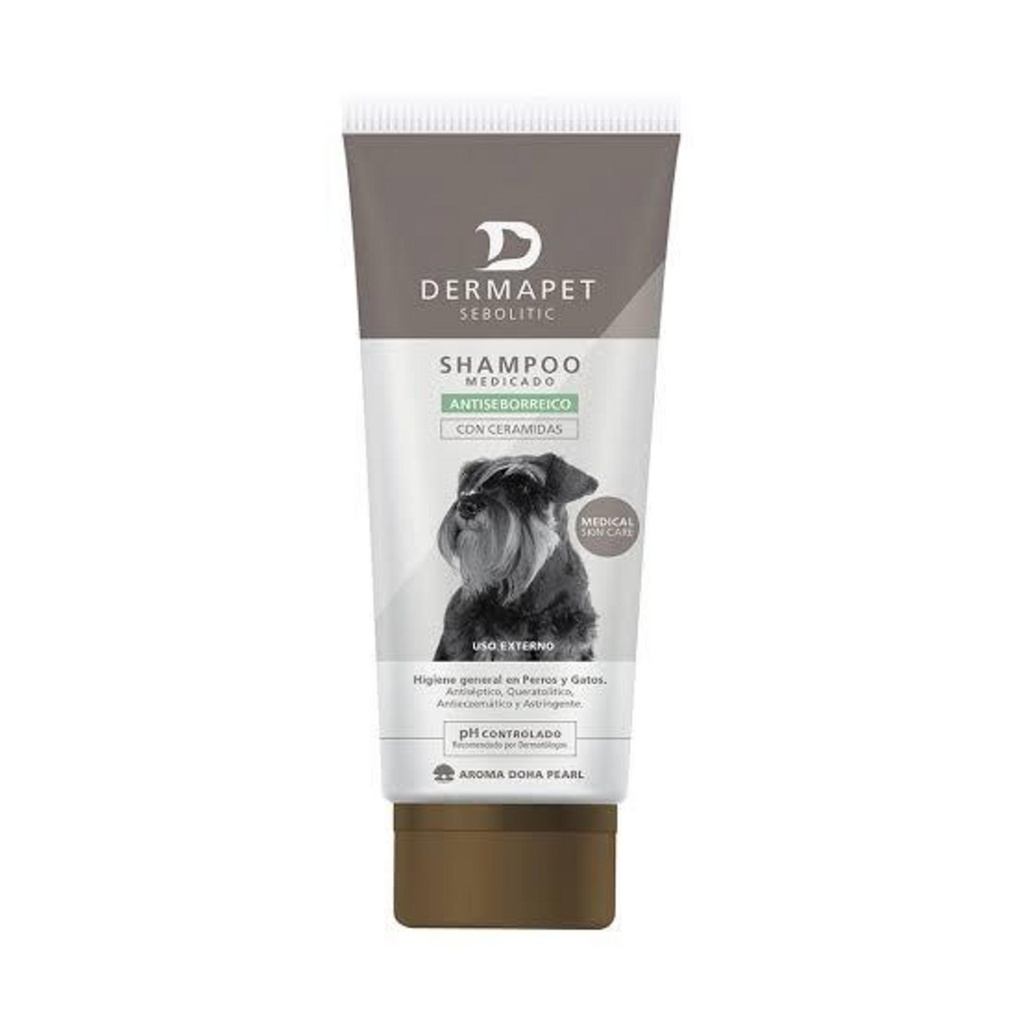 DERMAPET Sebolitic pomo x 250 ml Shampoo Antiseborreico