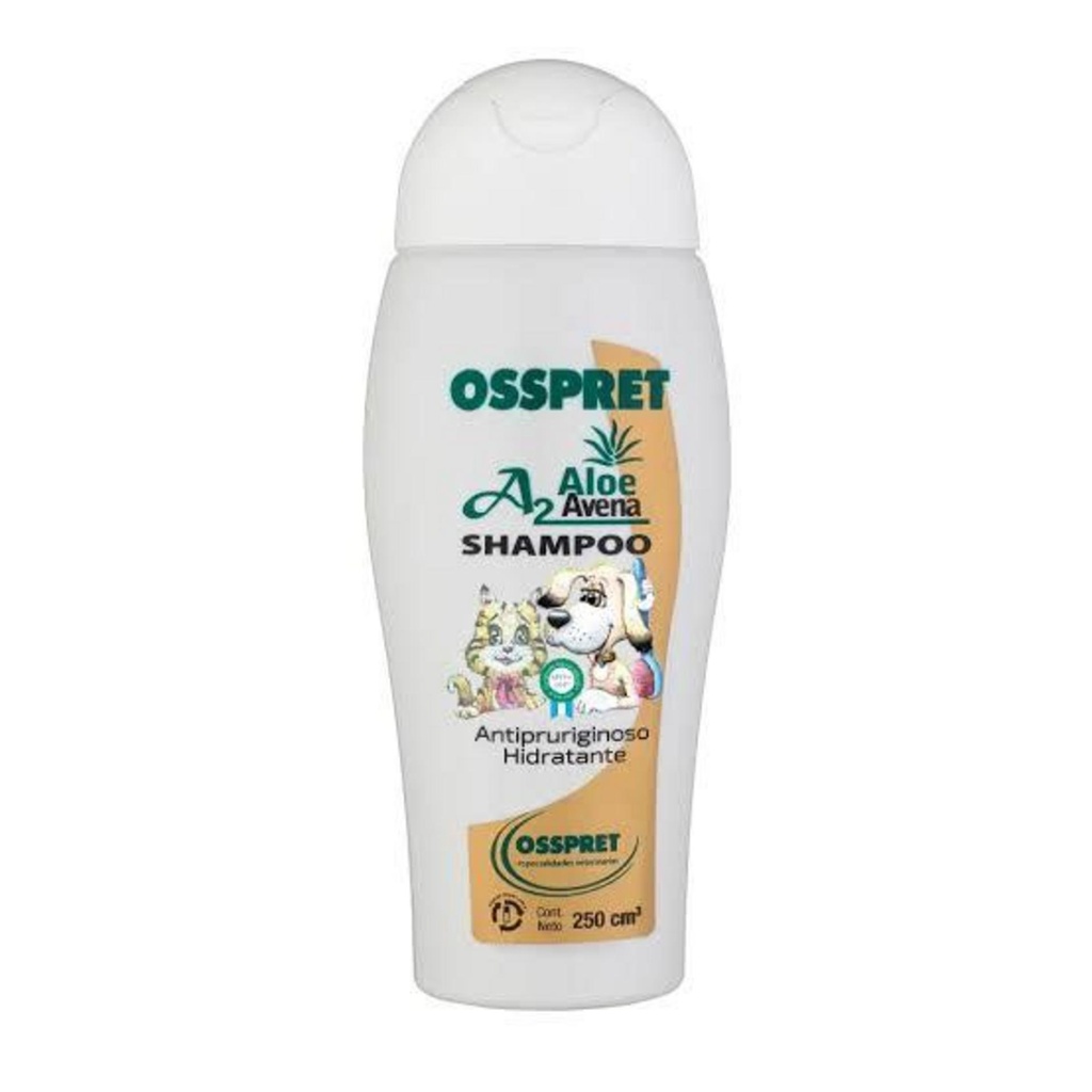 OSSPRET Shampoo A2 (Aloe y Avena) x 250 ml