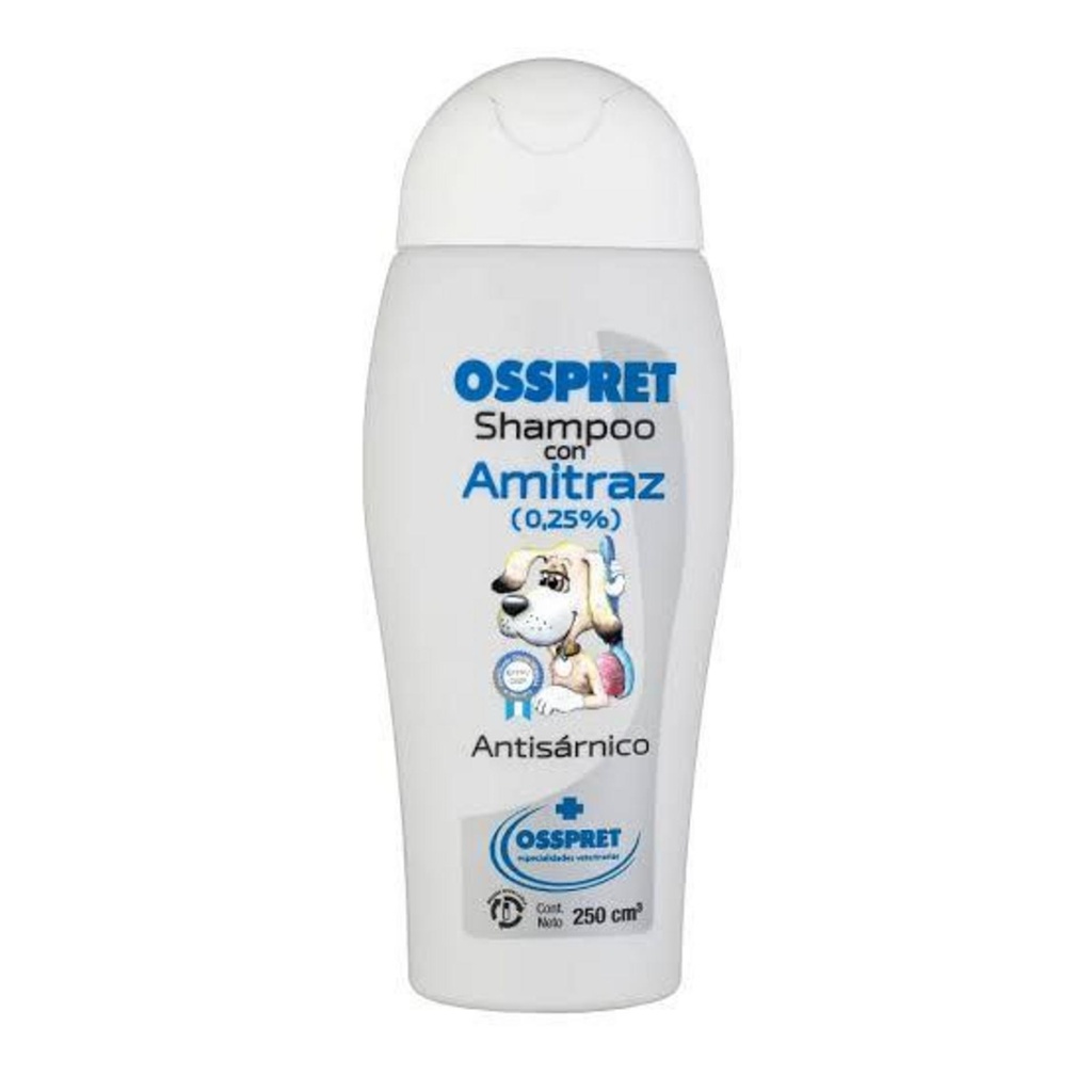 OSSPRET Shampoo Amitraz 0,25% x 250 ml.