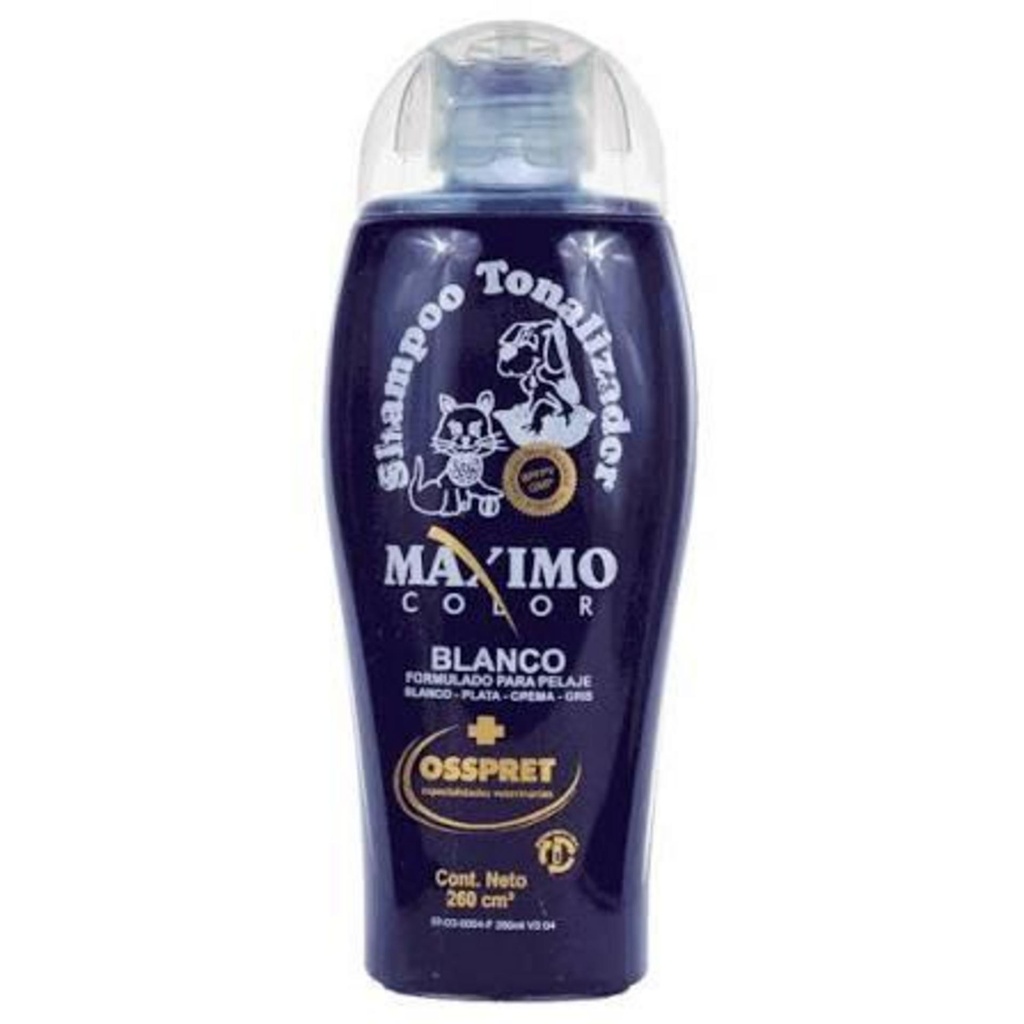OSSPRET Shampoo Maximo Blanco x 260 ml.