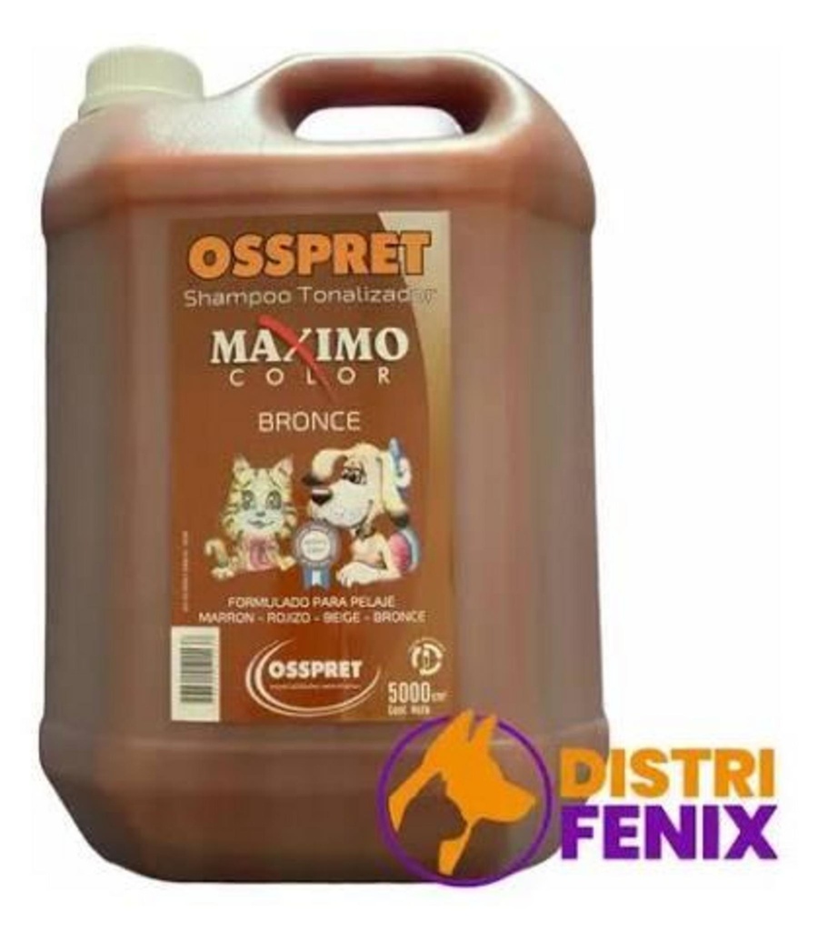 OSSPRET Shampoo Máximo Bronce x 5 lt