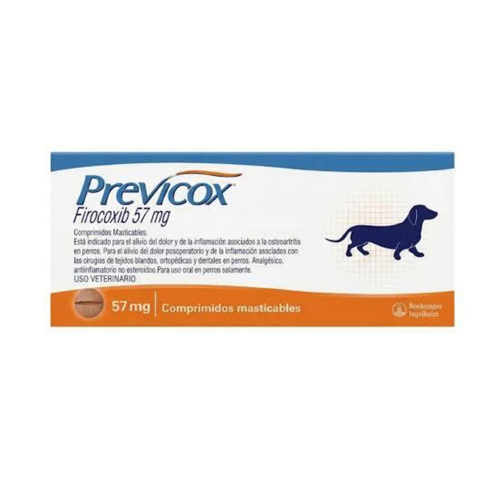 PREVICOX Q 57 mg x 30 comprimidos Masticables