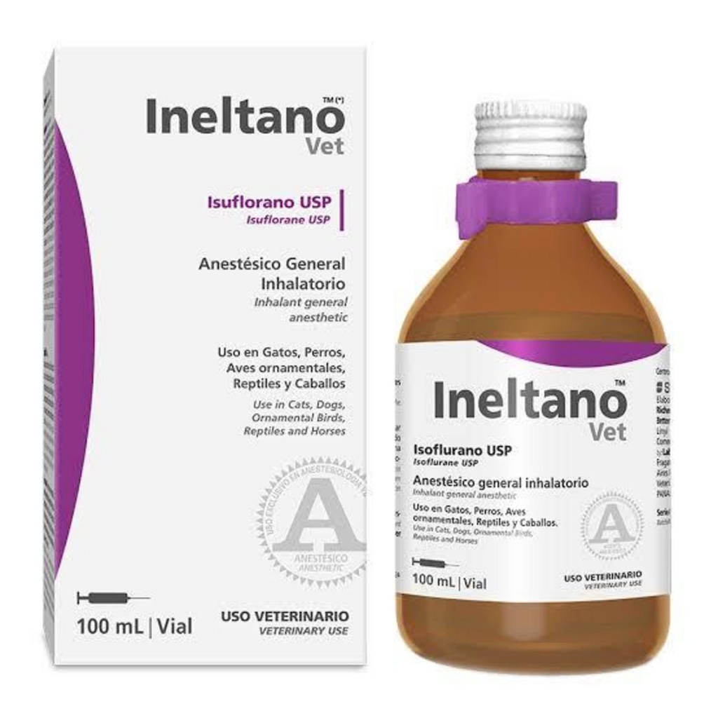 INELTANO Vet (Isoflurano) iny. x 100 ml