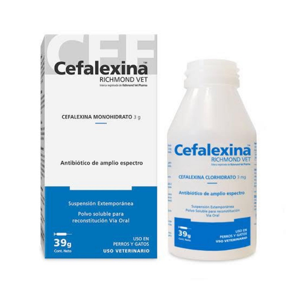 CEFALEXINA Richmond Suspensión 250 mg x 39 gr