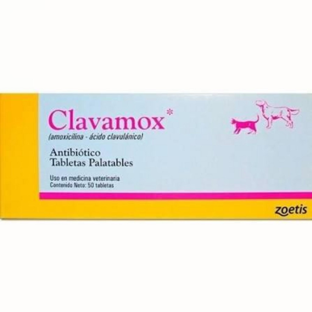 CLAVAMOX 250 mg (Amoxic.-A.Clavulanico)x 50 Comprimidos