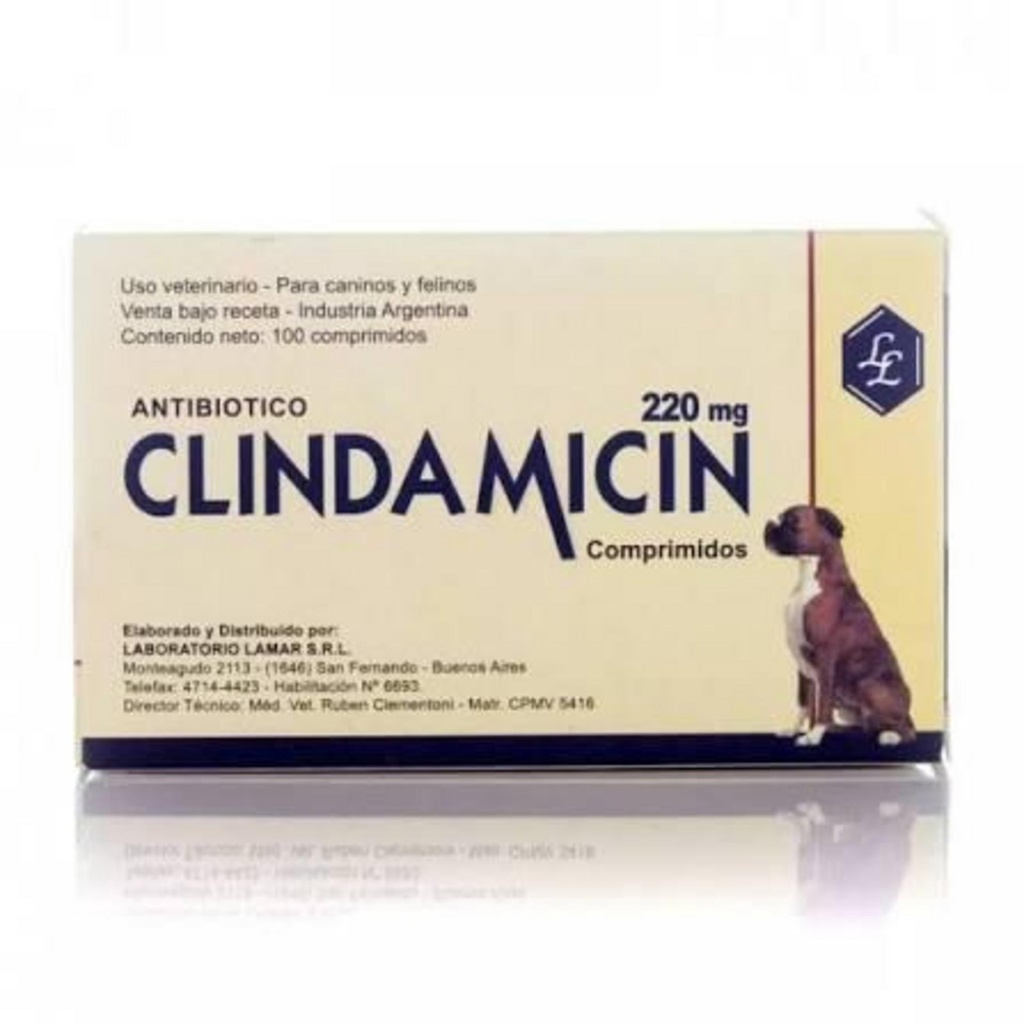 CLINDAMICIN 220 mg Lamar x 10 comprimidos