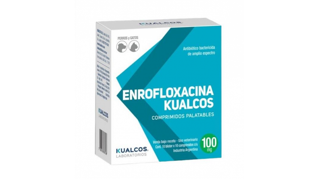 ENROFLOXACINA Kualcos 100 mg x 100 comprimidos