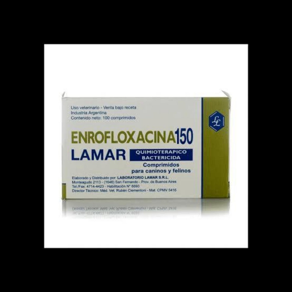 ENROFLOXACINA Lamar 150 mg x 100 comprimidos