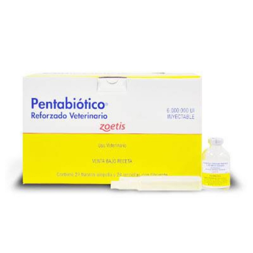 PENTABIOTICO REFORZADO (Penic-Estrepto) 6 Millones (frasco+diluyente)
