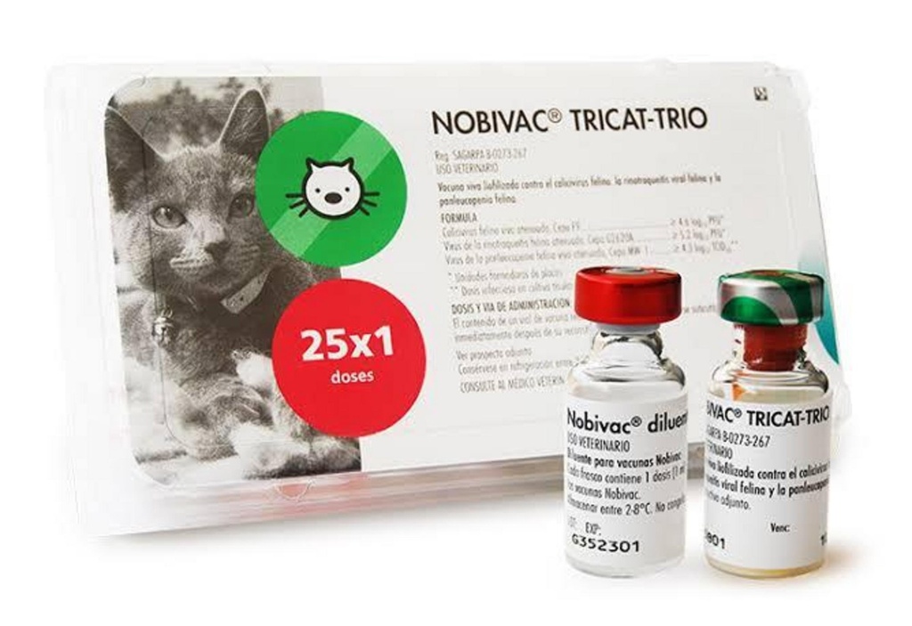 NOBIVAC Tricat Trio Polco+Diluyente x 1 ds
