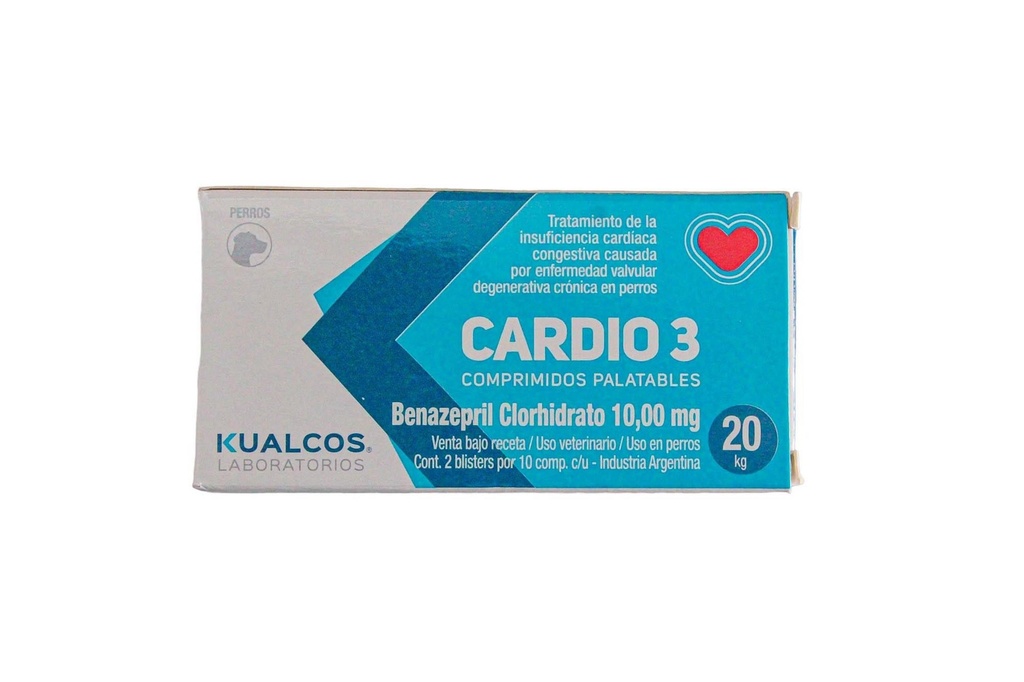 CARDIO 3 Palatable 20 kg x 20 comprimidos