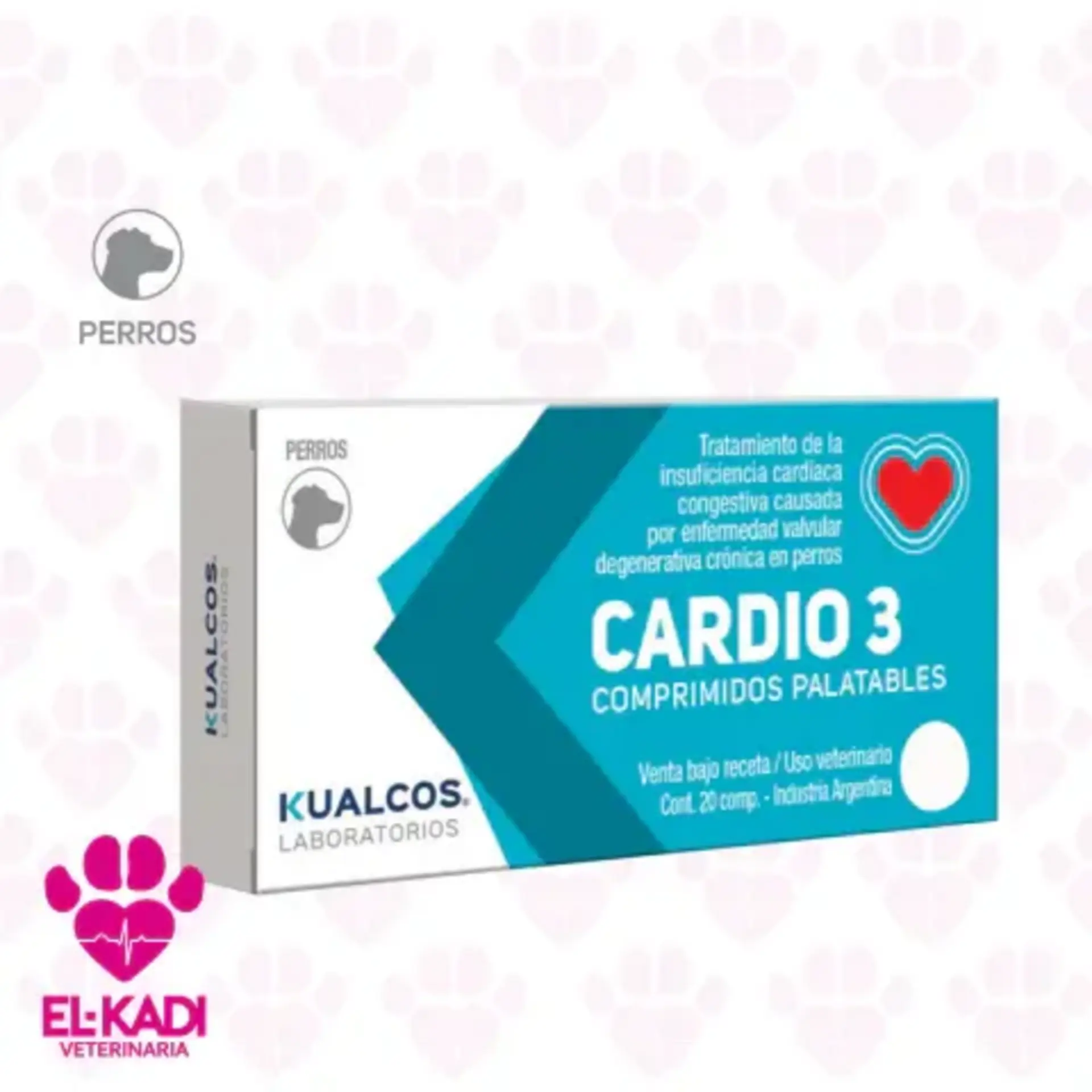 CARDIO 3 Palatable 40 kg x 20 comprimidos