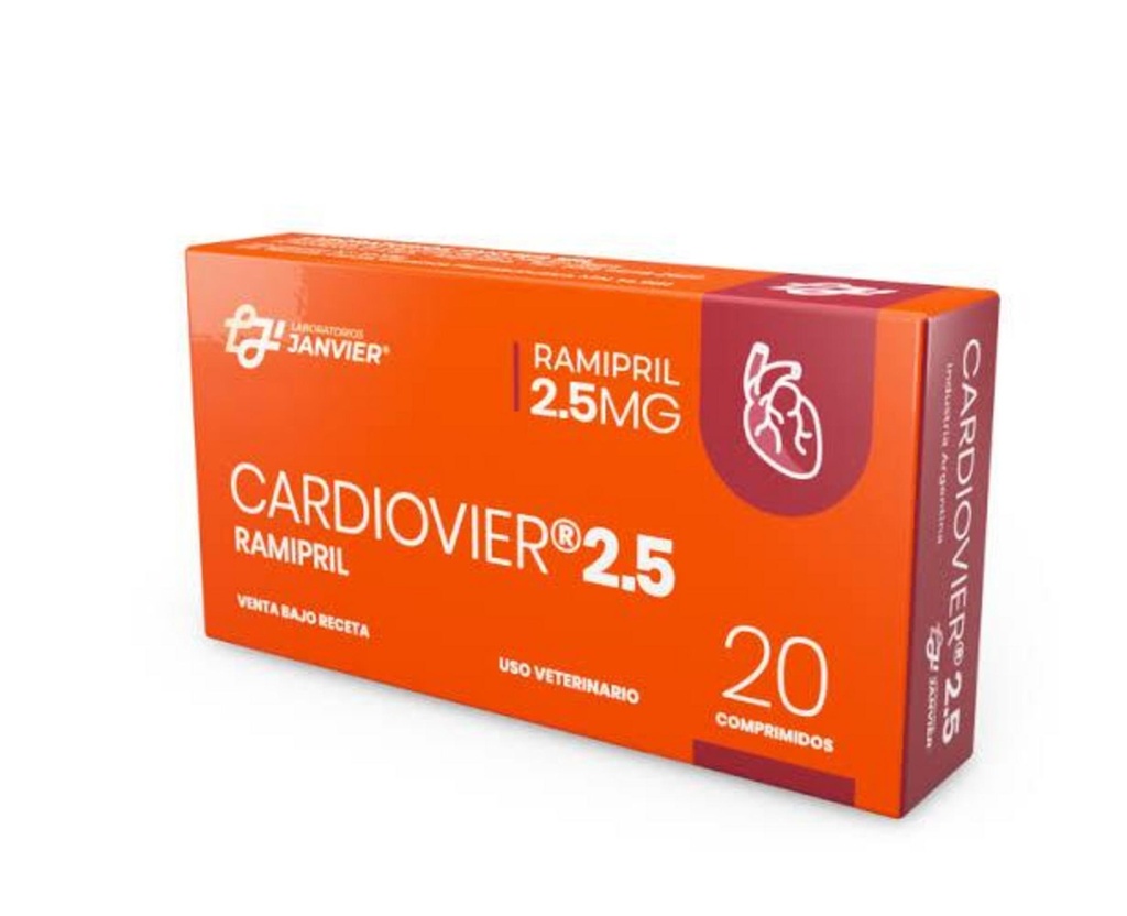 CARDIOVIER 2,5 mg (Ramipril) x 20 comprimidos