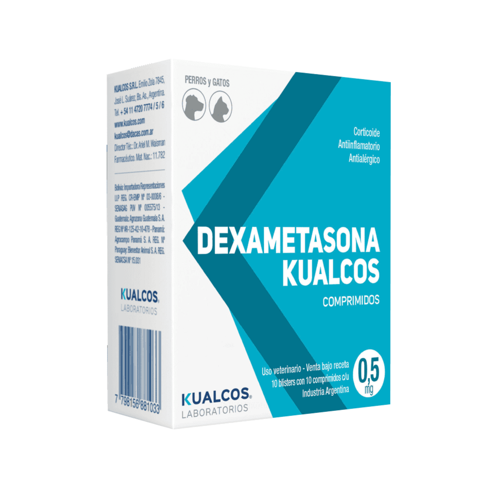 DEXAMETASONA Kualcos 0,5 mg x 100 Comprimidos