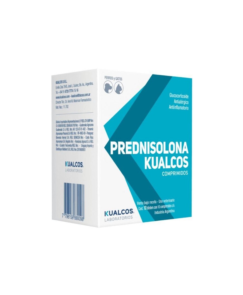 PREDNISOLONA Kualcos 10 mg x 200 comprimidos