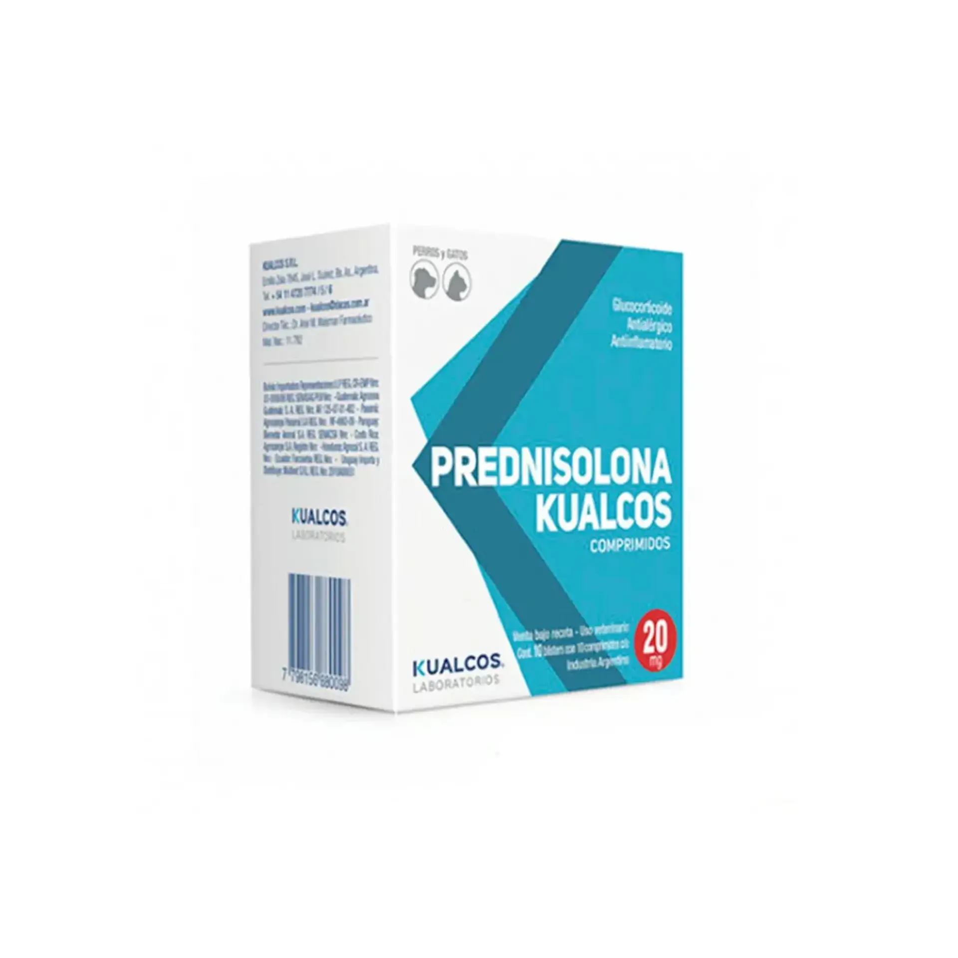 PREDNISOLONA Kualcos 20 mg x 100 comprimidos