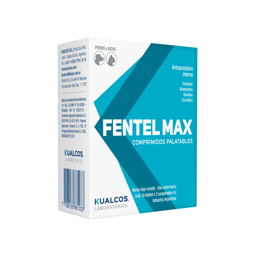 FENTEL Max 5 Kg x 30 Comprimidos