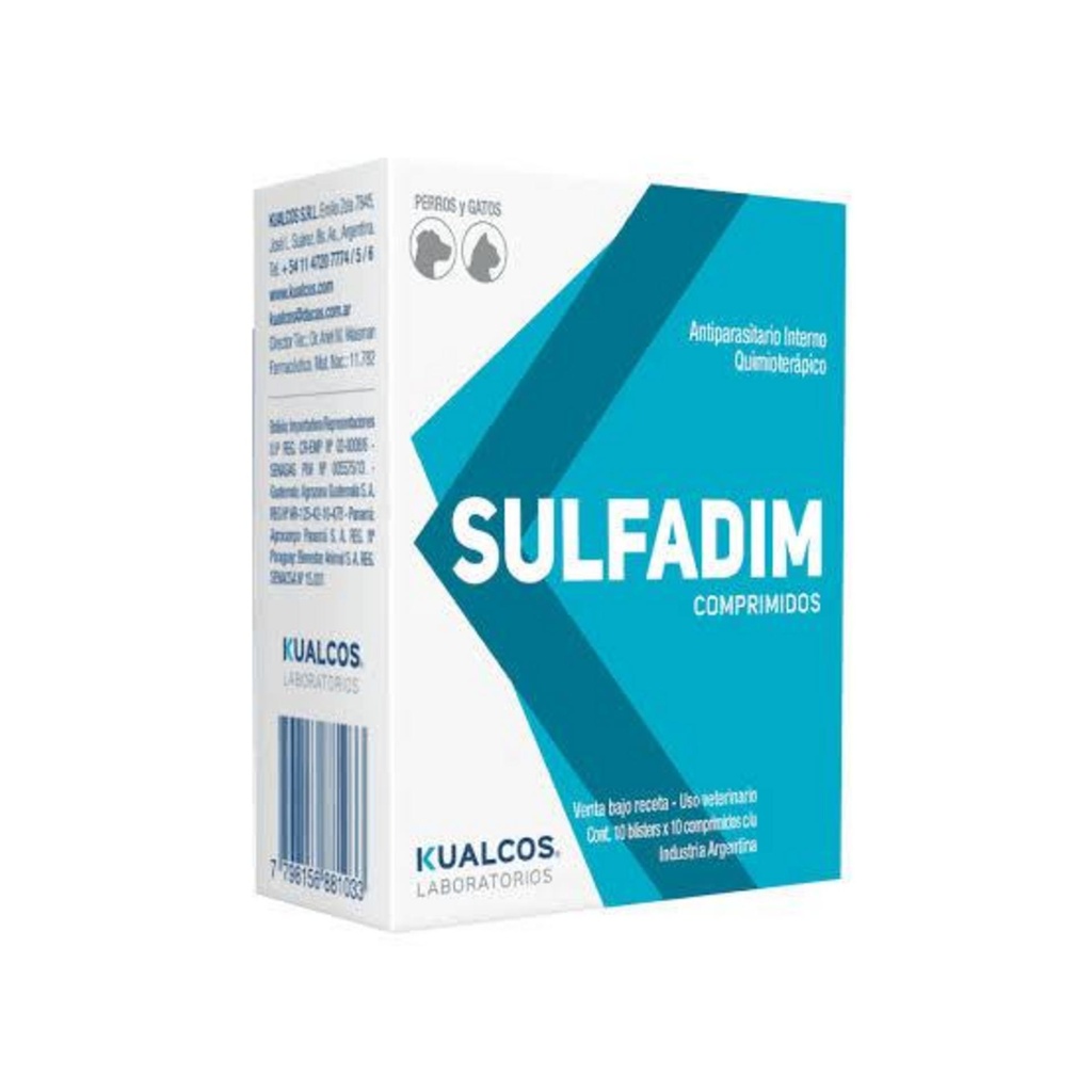 [937] SULFADIM 5 Kg x 100 comprimidos