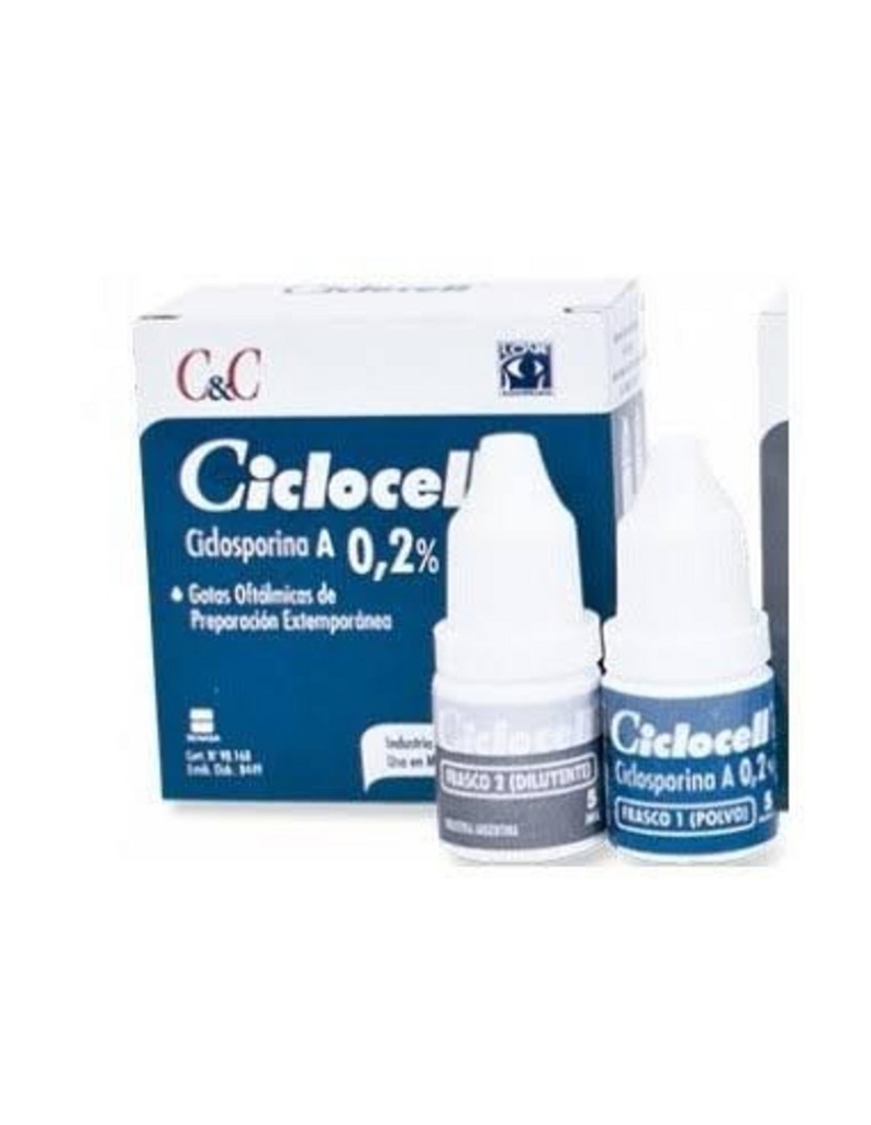 CICLOCELL Ciclosporina A 0.2% x 5 ml