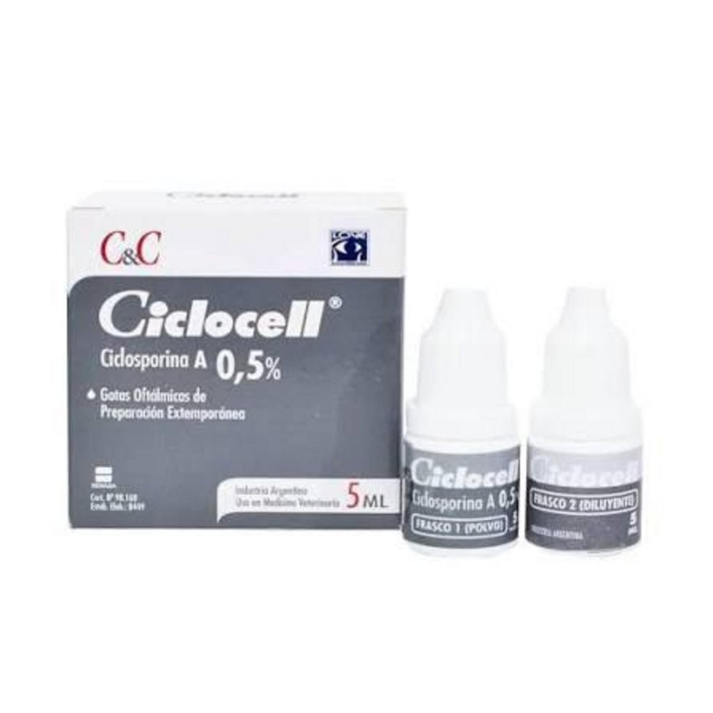CICLOCELL Ciclosporina A 0.5% x 5 ml