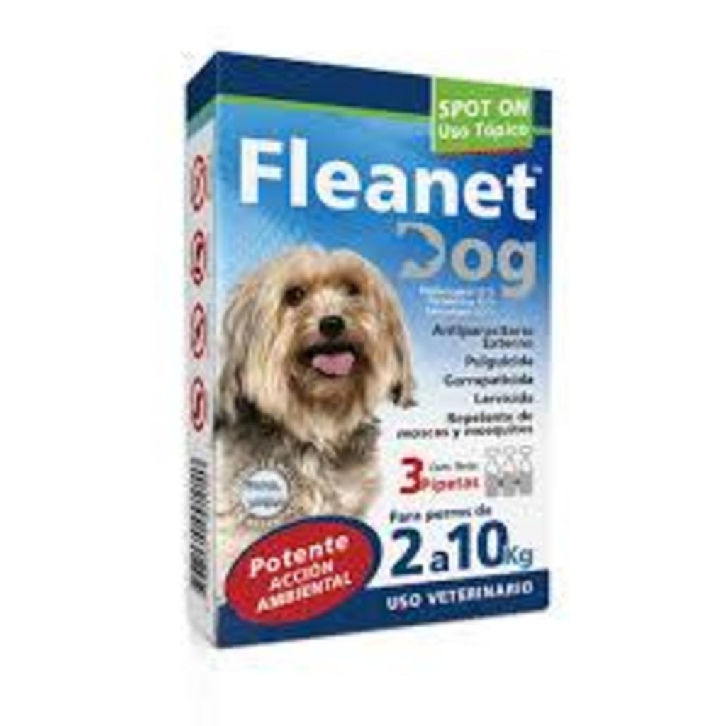 FLEANET Dog Pipeta 2-10 kg - 3 x 1 ml