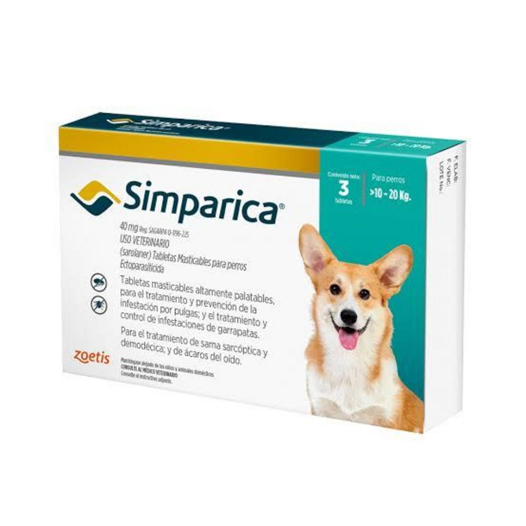 [574] SIMPARICA 40 mg (10-20 kg)
