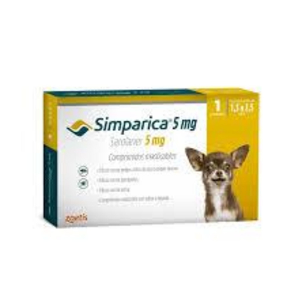 SIMPARICA 5 mg (1,3-2,5 kg)