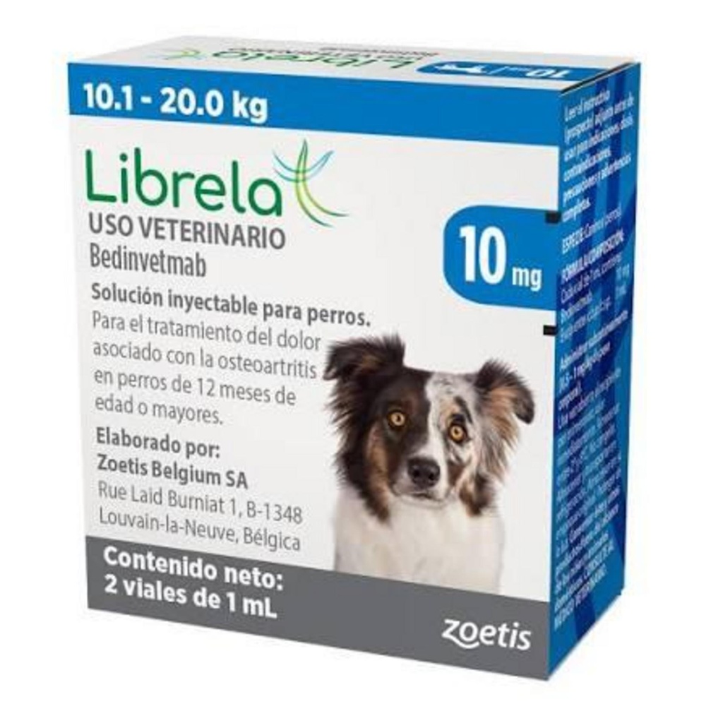 LIBRELA 10 mg 10-20 kg 2 fcos x 1ml c/u