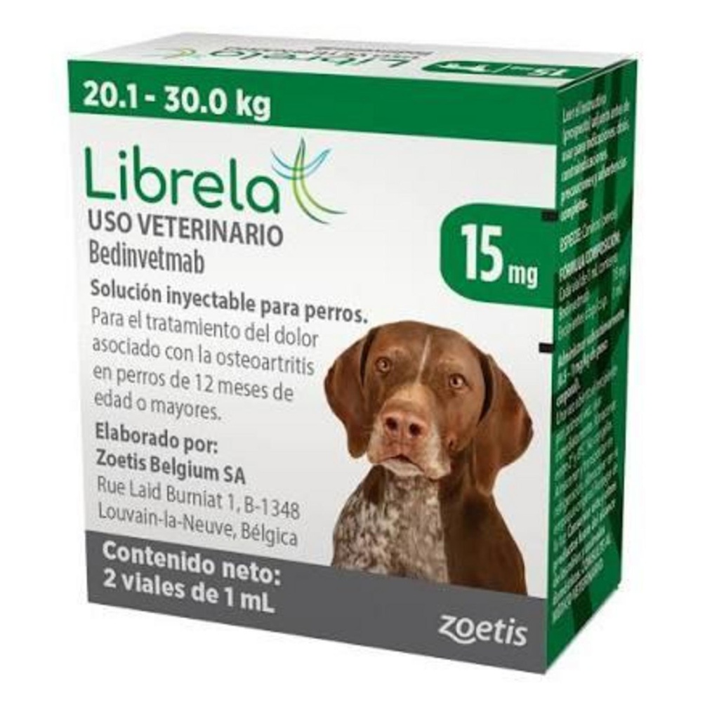 LIBRELA 15 mg 20-30 kg 2 fcos x 1ml c/u