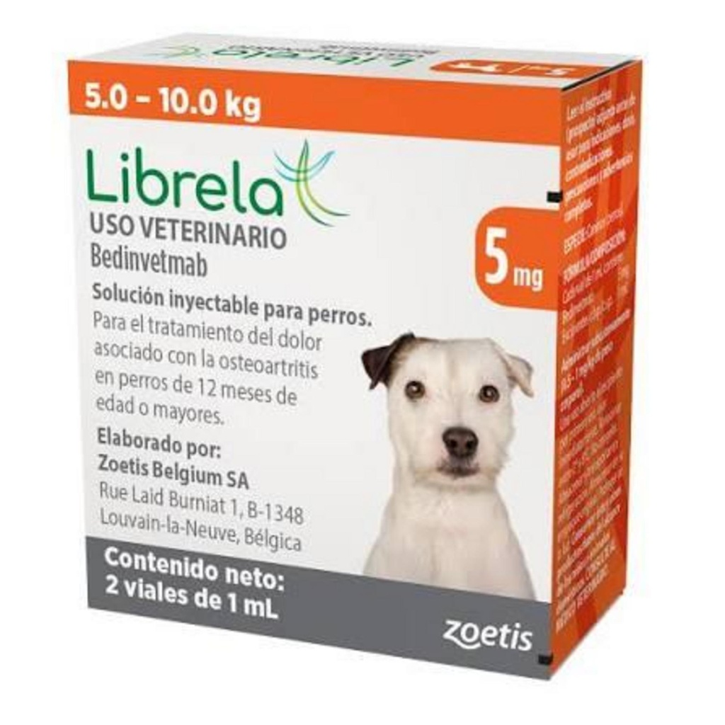 LIBRELA 5 mg 5-10 kg 2 fcos x  1ml c/u