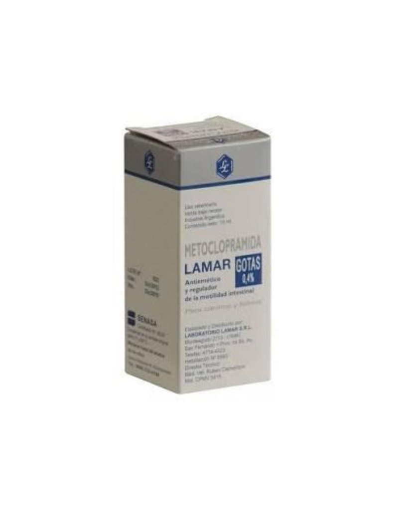 METOCLOPRAMIDA Lamar gotas 0,4% x 15 ml