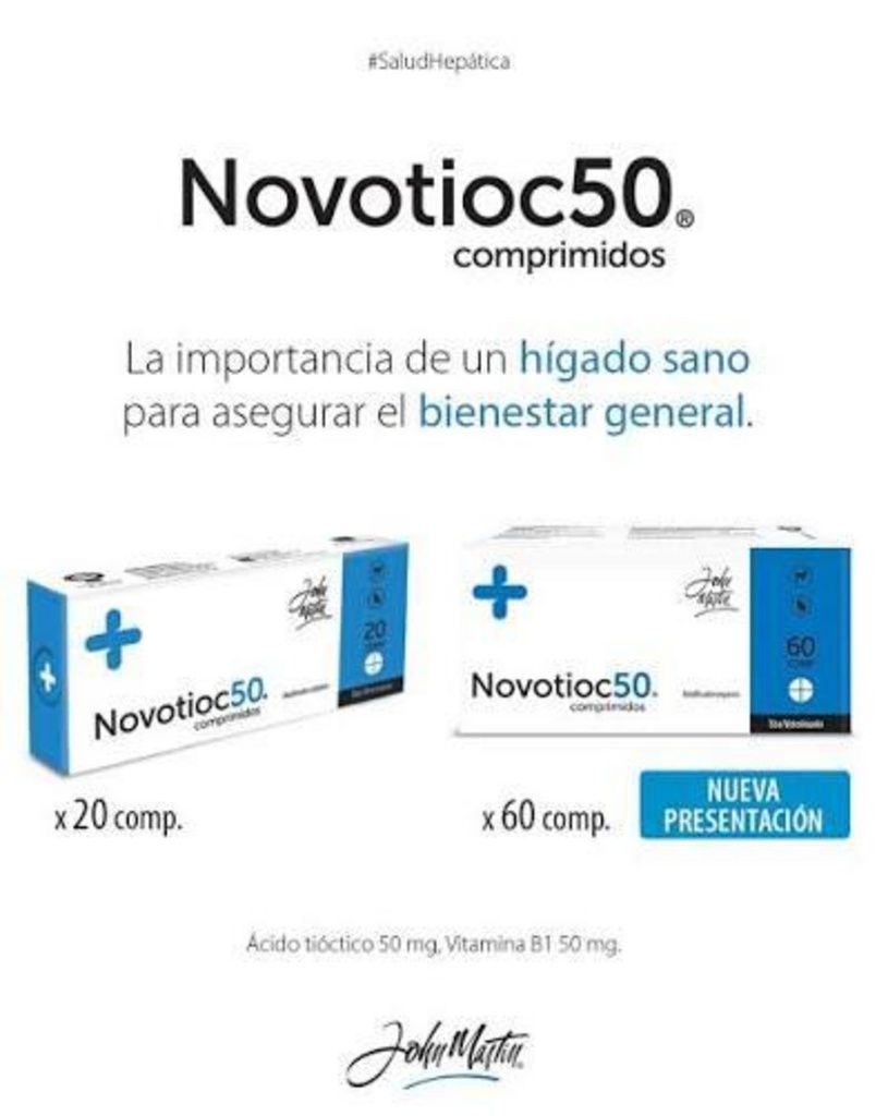 NOVOTIOC 50 x 60 comprimidos